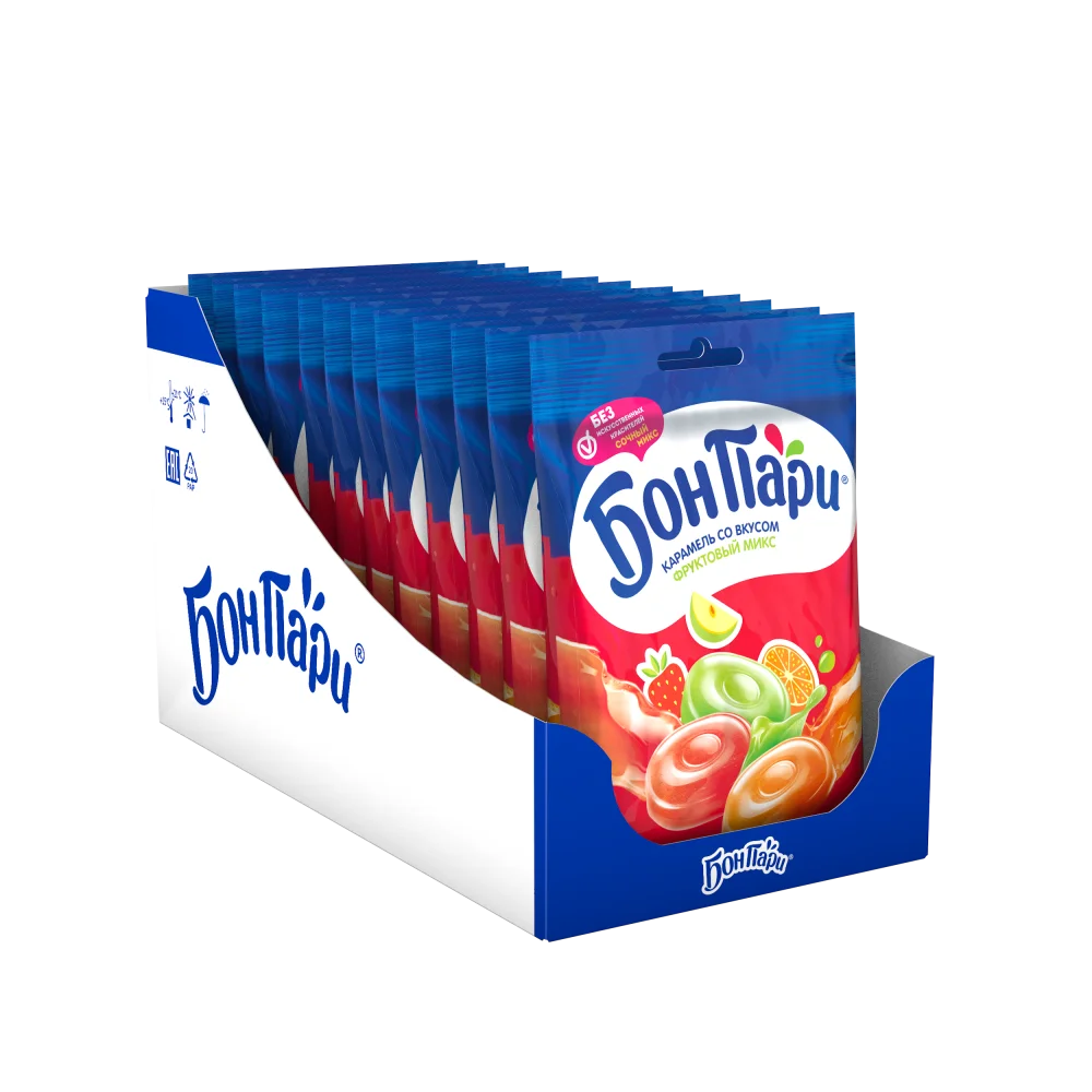 БОН ПАРИ® ФРУКТОВЫЕ ЛЕДЕНЦЫ. АССОРТИ. 75г