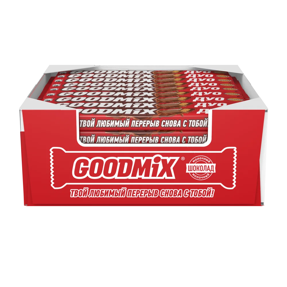Goodmix. Original. Milk chocolate. Молочный шоколад с хрустящей вафлей.