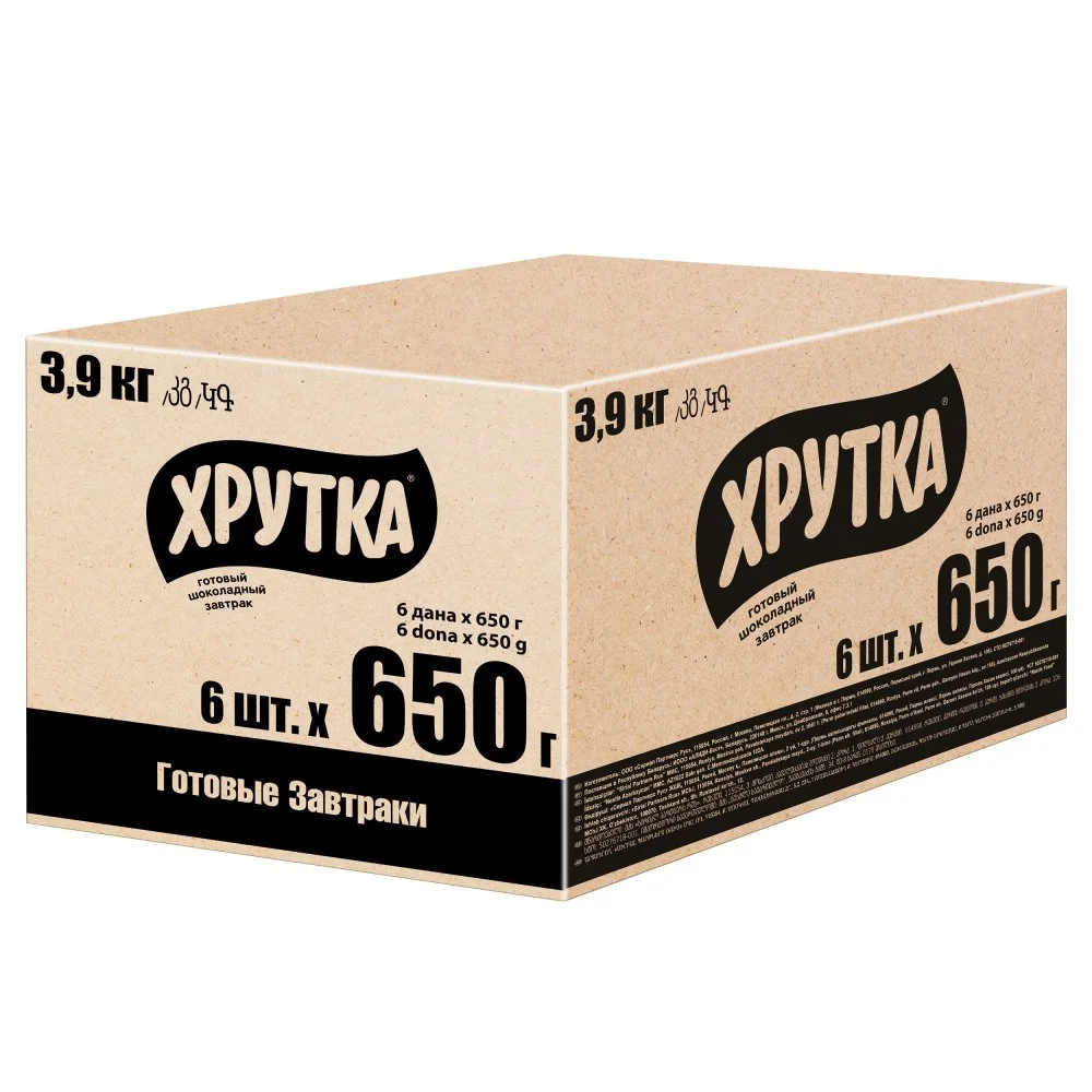 ХРУТКА. Готовый шоколадный завтрак, обогащенный кальцием 650г
