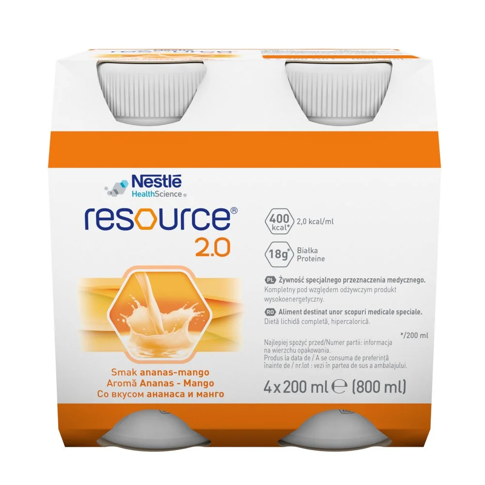 NESTLE RESOURCE RESOURCE 2.0 Ананас-Манг 6(4x200ml)
