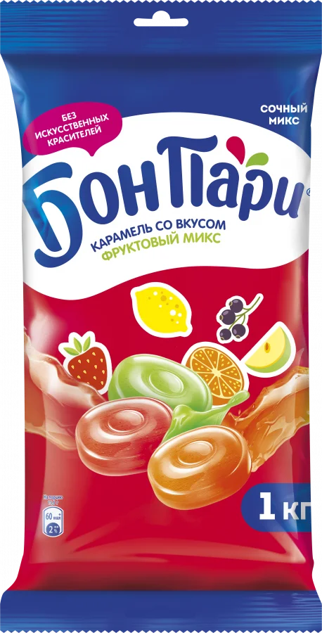 Бон Пари. Фруктовые леденцы.Ассорти.