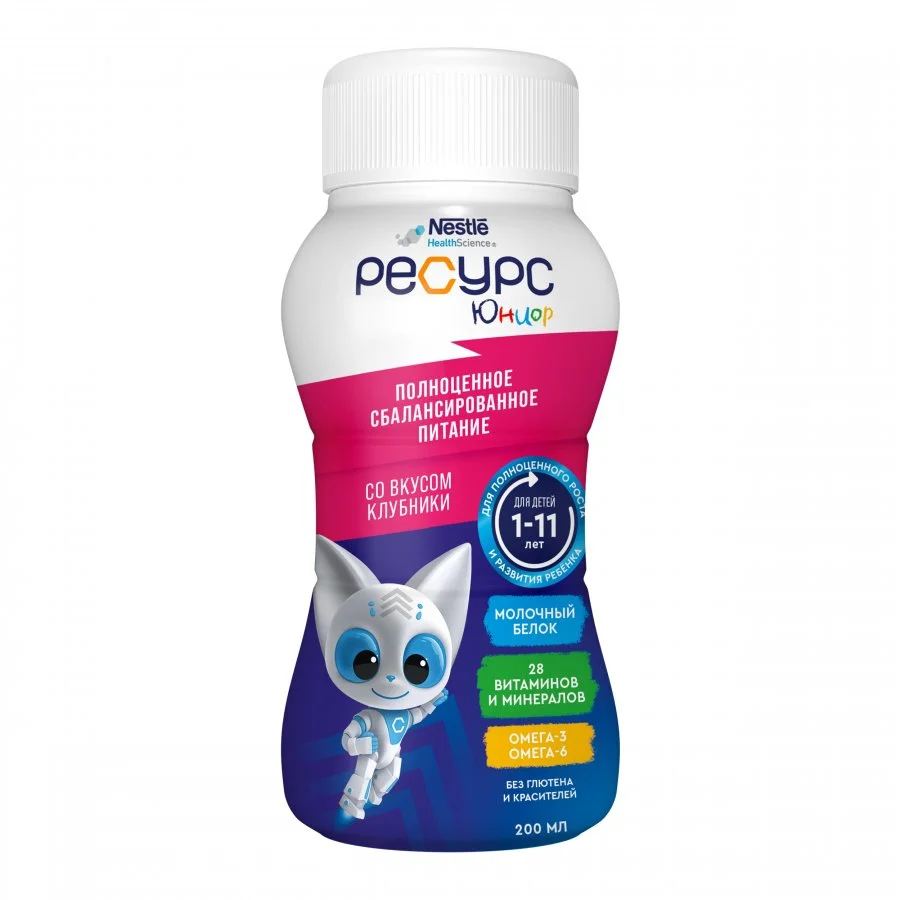 RESOURCE JR Клубника 200мл