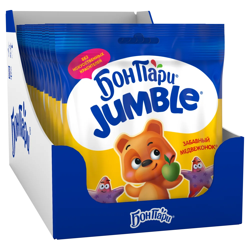 Jumble® Забавный медвежонок®. Мармелад жевательный со вкусом фруктов 70г