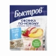 Быстров®. Овсянка по-новому. Хлопья овсяные, не требующие варки,с клубникой, персиком, яблоком, семенами льна и отрубями. 35г (17 пакетиков)