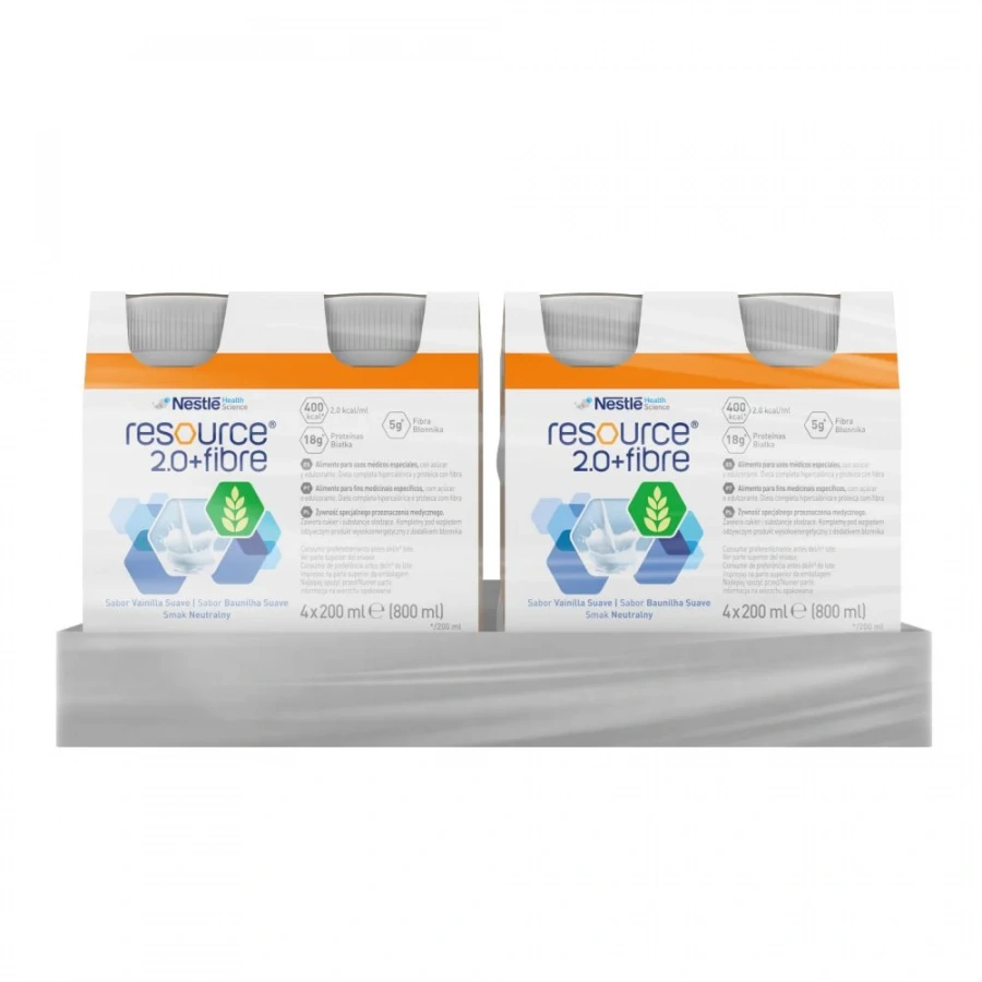 Resource®  2.0+Fibre (Ресурс 2.0+Файбер), жидкая смесь с нейтральным вкусом, 200 мл