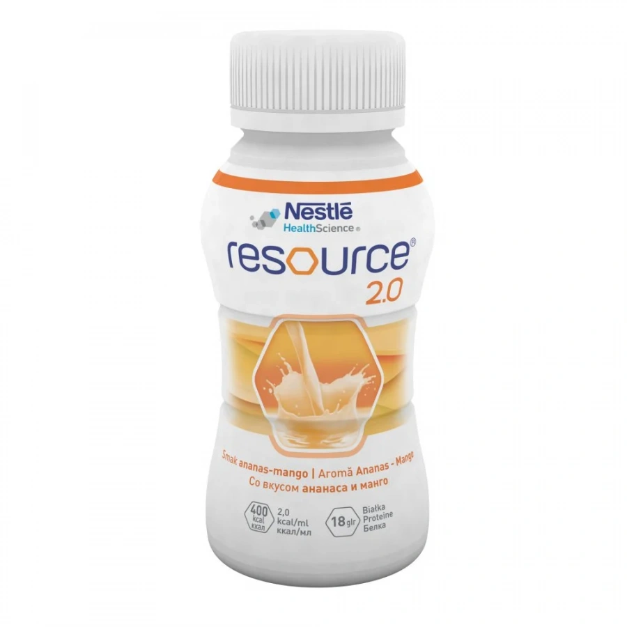 NESTLE RESOURCE RESOURCE 2.0 Ананас-Манг 6(4x200ml)