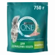 Сухой корм Purina ONE® для взрослых кошек, живущих в домашних условиях, с высоким содержанием индейки и цельными злаками, Пакет, 750 г