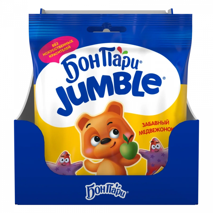 Jumble® Забавный медвежонок®. Мармелад жевательный со вкусом фруктов 70г