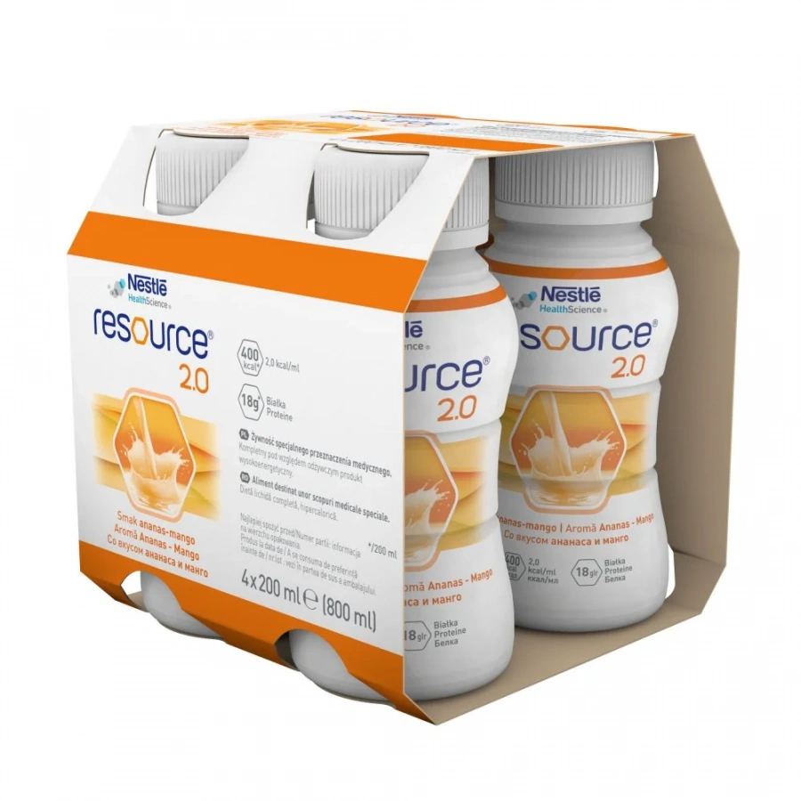 NESTLE RESOURCE RESOURCE 2.0 Ананас-Манг 6(4x200ml)