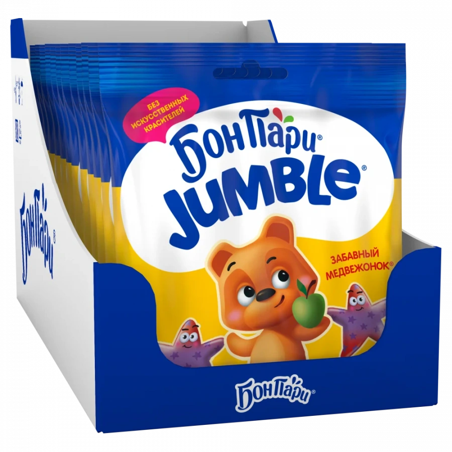 Jumble® Забавный медвежонок®. Мармелад жевательный со вкусом фруктов 70г