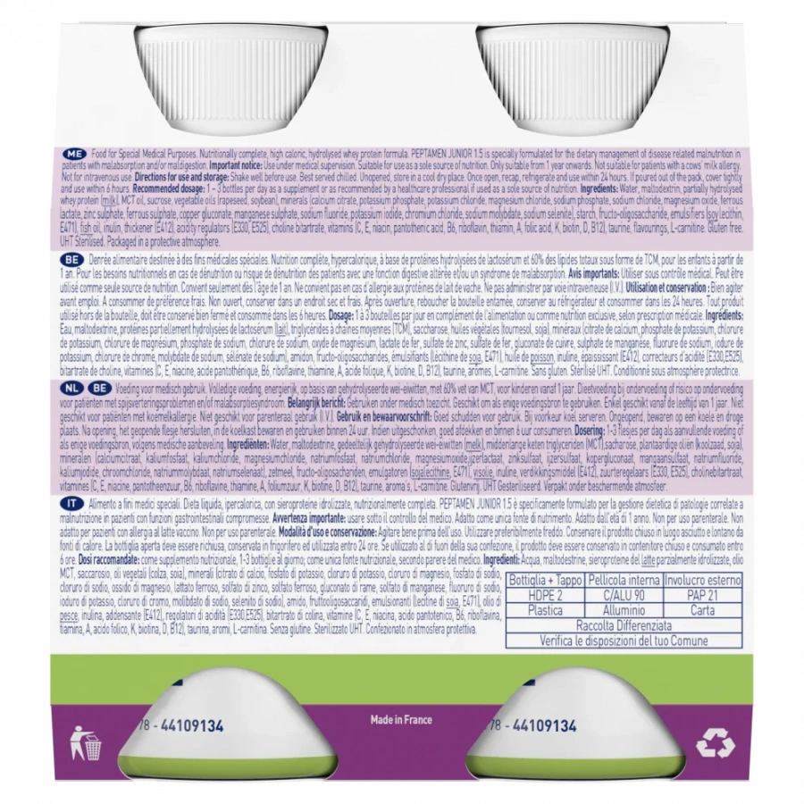 PEPTAMEN JUNIOR 1.5 Банан 6 (4x200 мл)